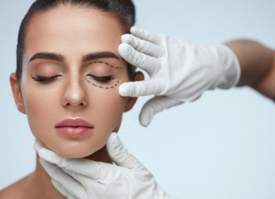 Plasma eye lift treatment
