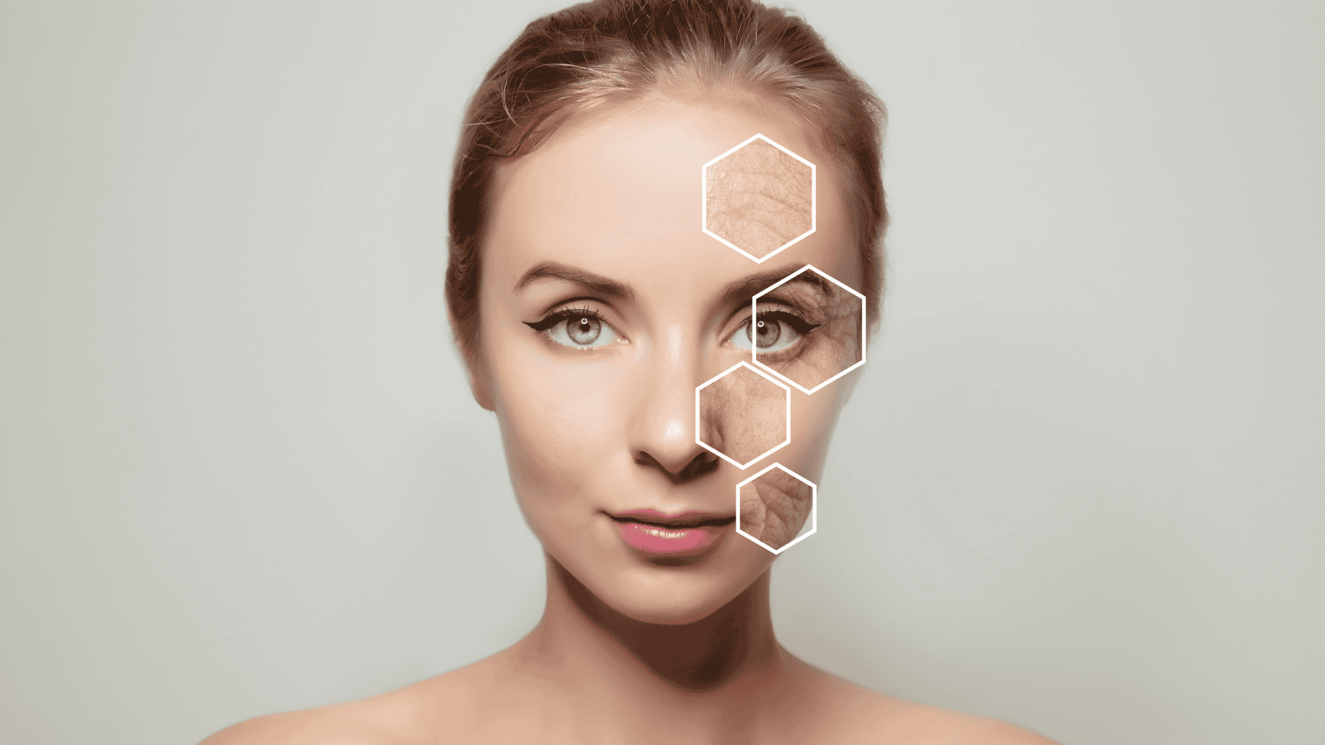 Facial analysis visual for skin longevity and beauty technology