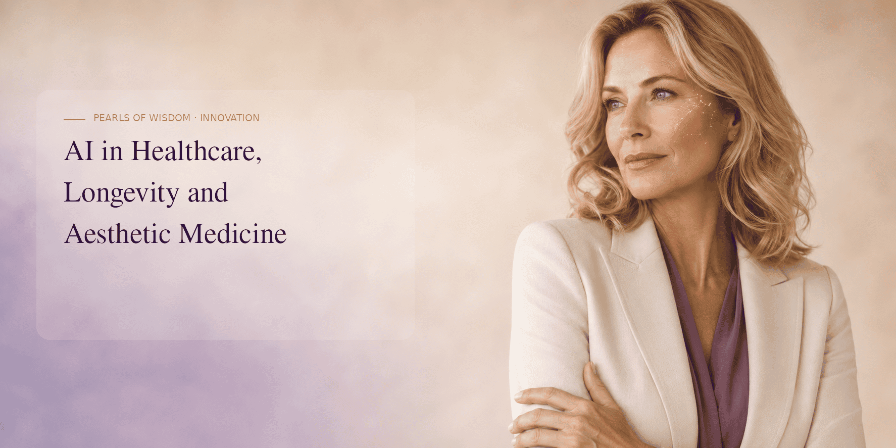 PearlMD visual for AI in healthcare, longevity and aesthetic medicine