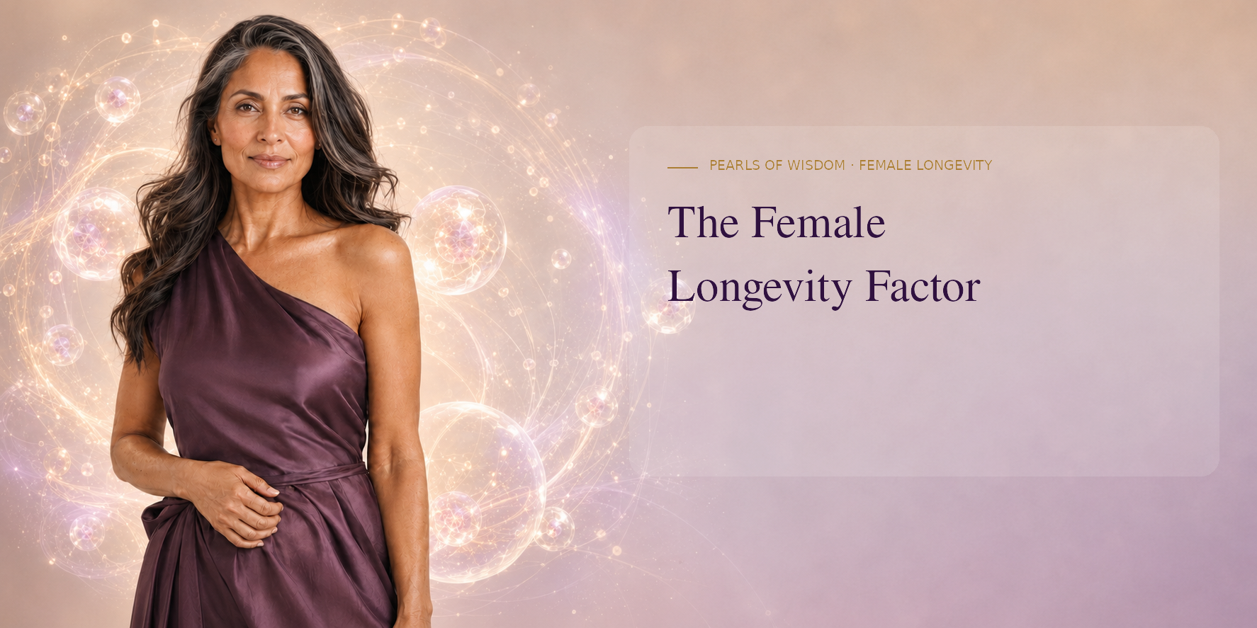 PearlMD visual for the female longevity factor and healthspan planning