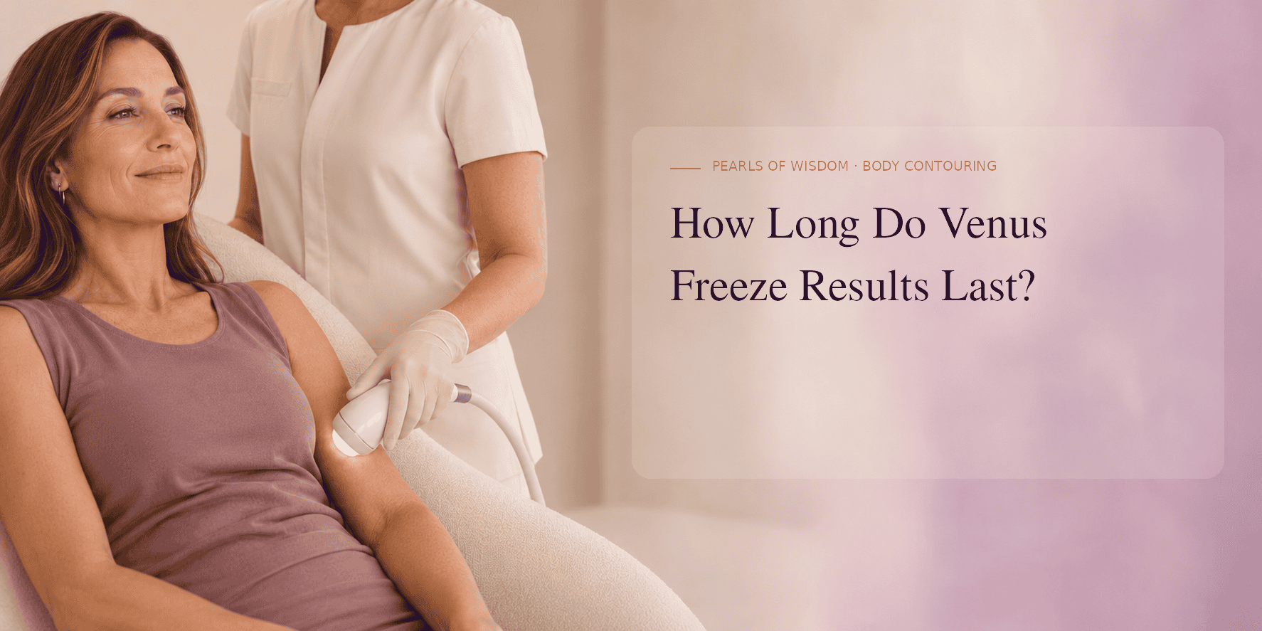 PearlMD visual for Venus Freeze results and radiofrequency skin tightening